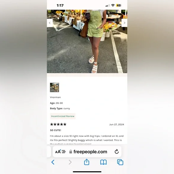 NWT FREE PEOPLE WE THE FREE Ziggy Shortalls In Sunny Lime MSRP $88 - Picture 6 of 11